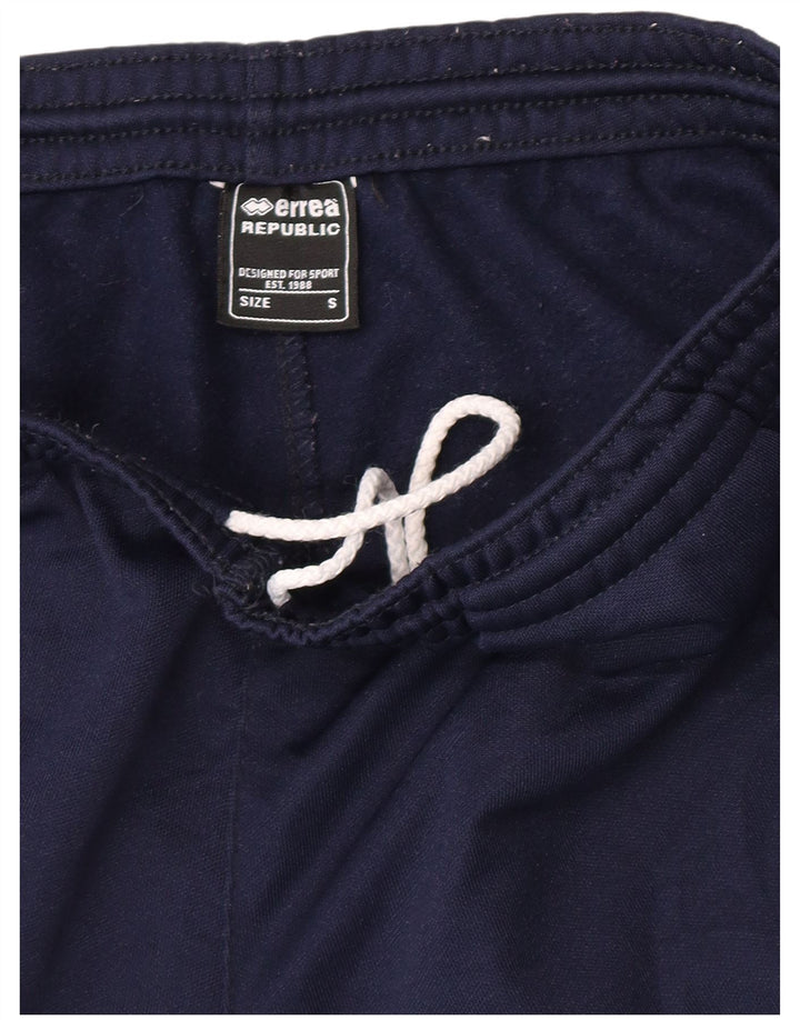Calça feminina Errea com estampa gráfica UK 8 pequena azul marinho