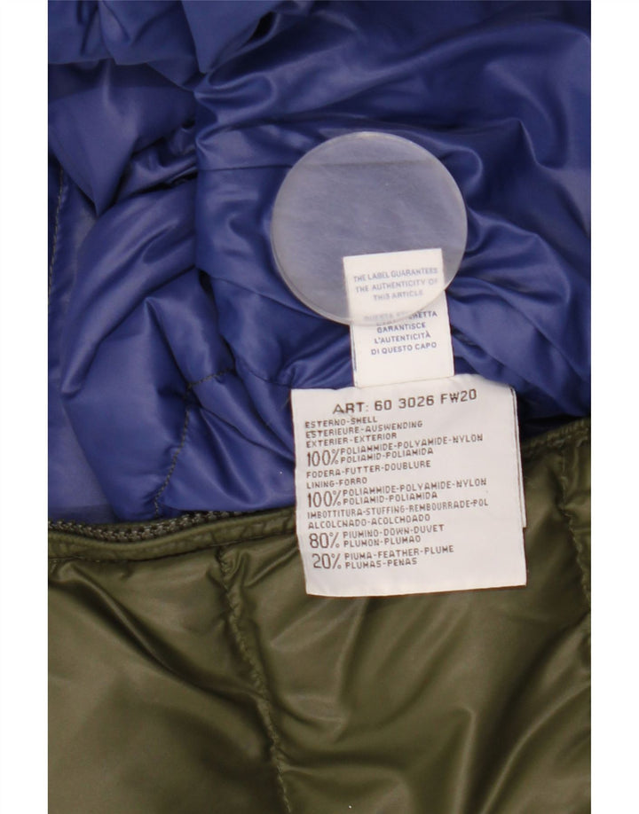 Jaqueta masculina acolchoada com capuz North Sails Reino Unido 38 nylon cáqui médio