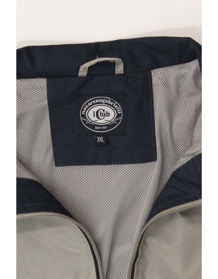 Jaqueta bomber masculina Nazareno Gabrielli UK 44 2XL cinza poliéster