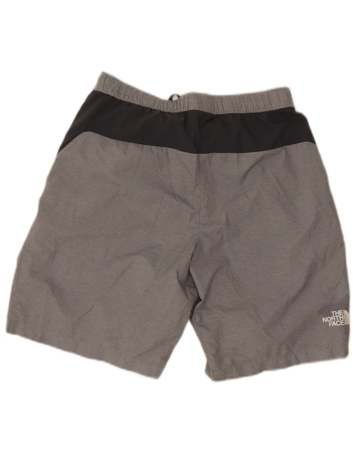 The North Face Mens Sport Shorts Pequeno Poliéster Colorblock Cinza