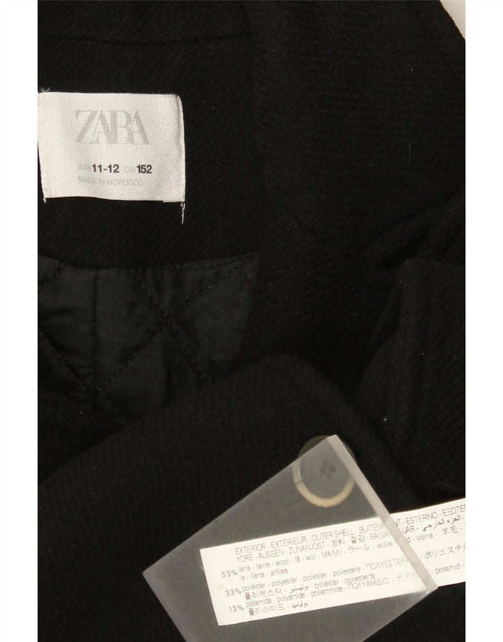 Casaco Zara Girls Pea 11-12 Anos Lã Preta