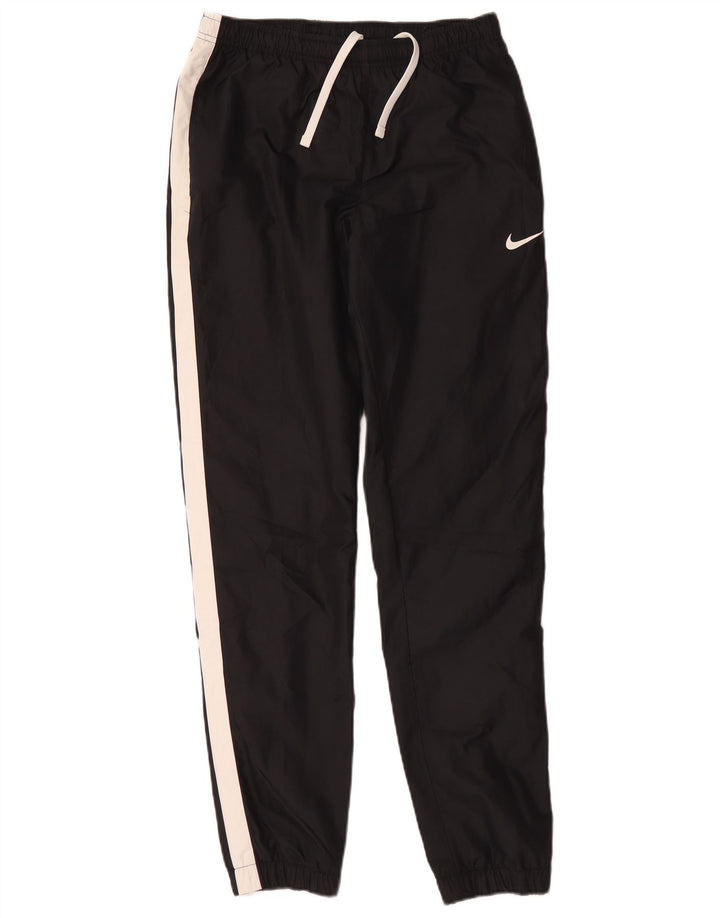 Calça de treino masculina Nike joggers pequena preta colorblock poliéster