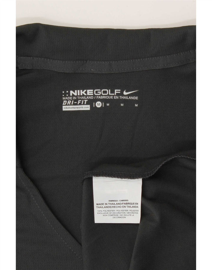 Camisa polo feminina Nike Dri Fit UK 14 poliéster cinza médio