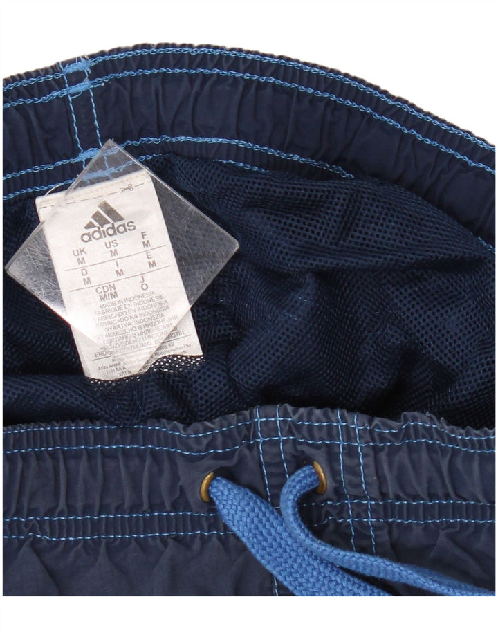 Shorts de natação masculino Adidas médio azul marinho poliamida