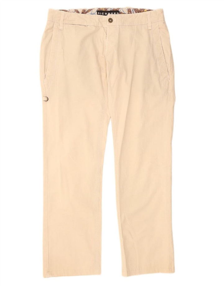Calça chino reta feminina RICHMOND W33 L31 bege