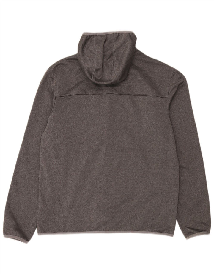 Suéter masculino com capuz e zíper The North Face poliéster cinza grande
