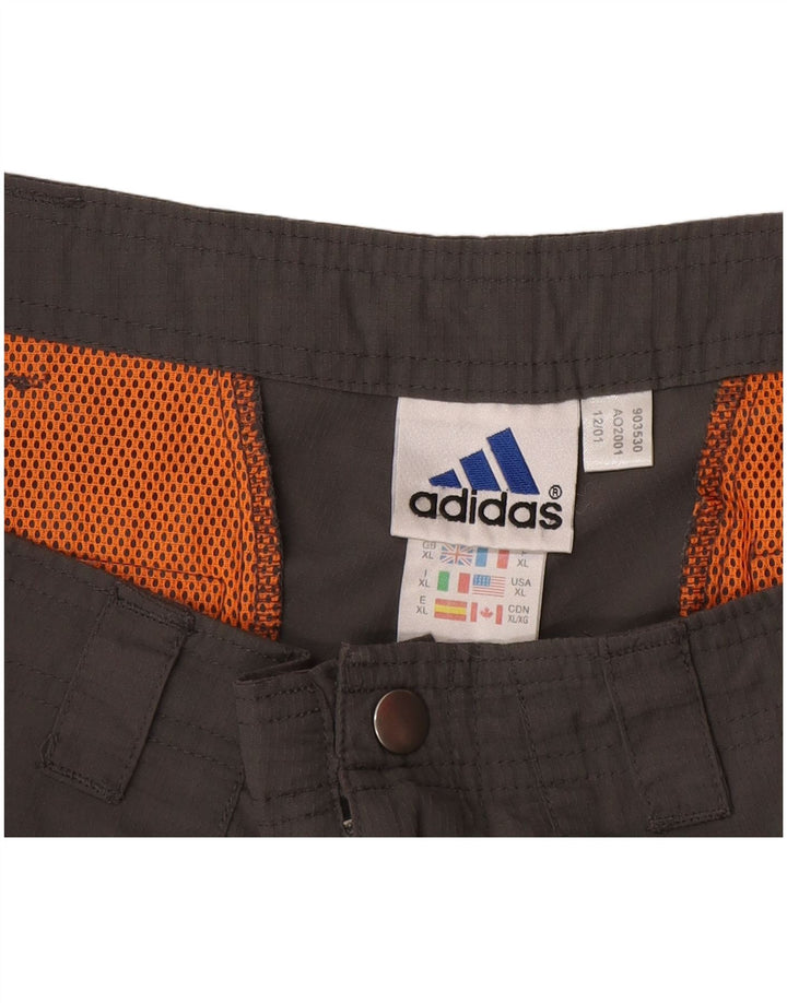Adidas Masculino Casual Shorts XL W38 Cinza Poliéster