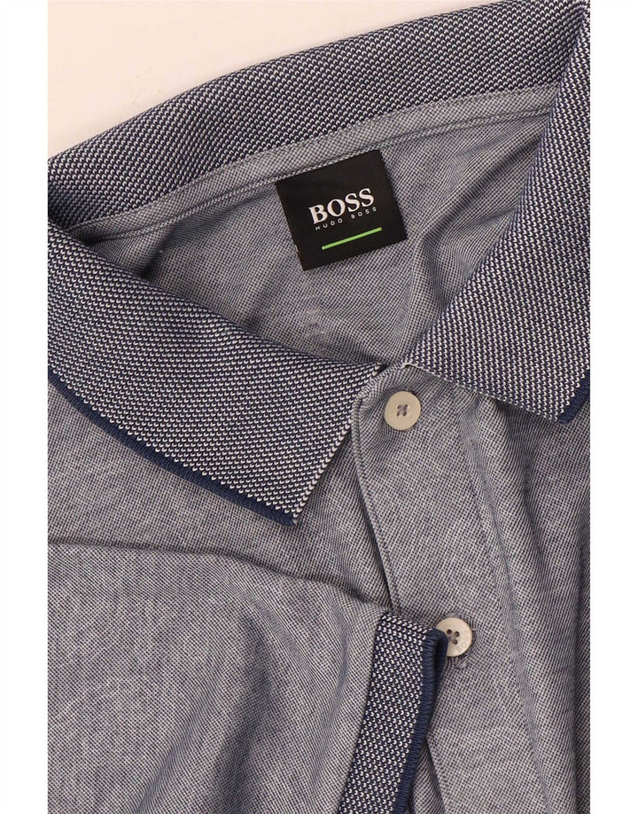 Camisa pólo masculina Hugo Boss XL azul marinho