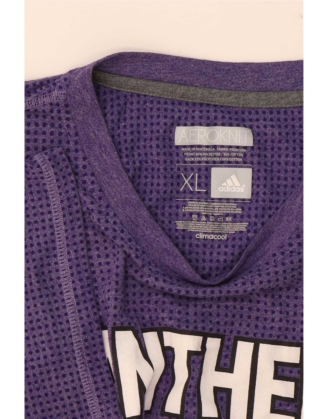 Camiseta Adidas Masculina Panthers Graphic Top XL Roxo Poliéster
