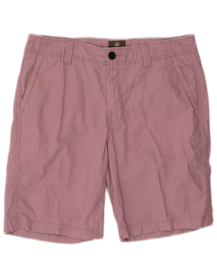 Timberland Mens Chino Shorts W32 Médio Algodão Rosa