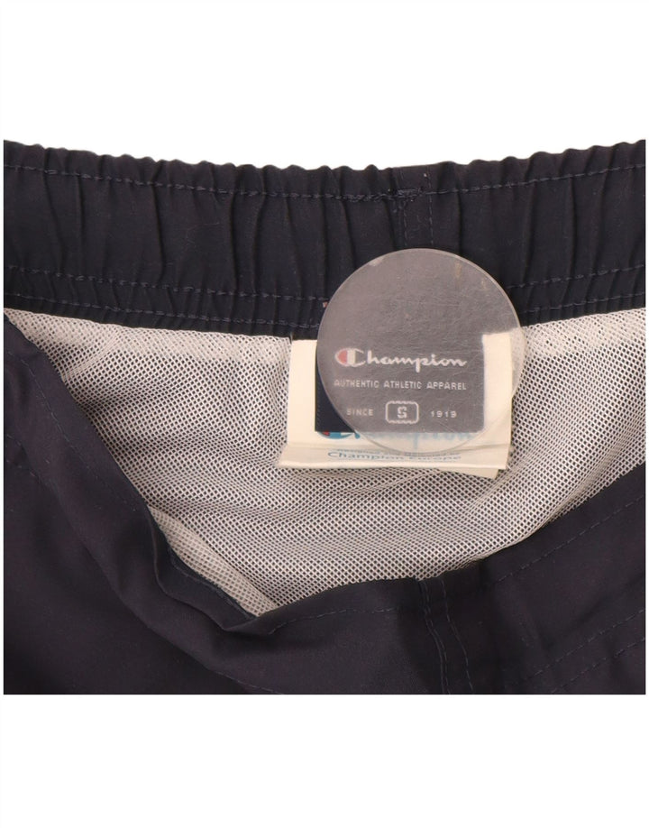 Shorts de natação masculino Champion pequeno poliéster azul marinho