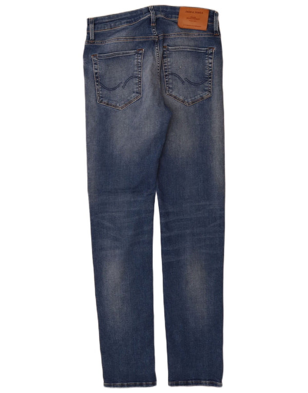 Jeans masculinos Jack & Jones Slim W28 L32 algodão azul