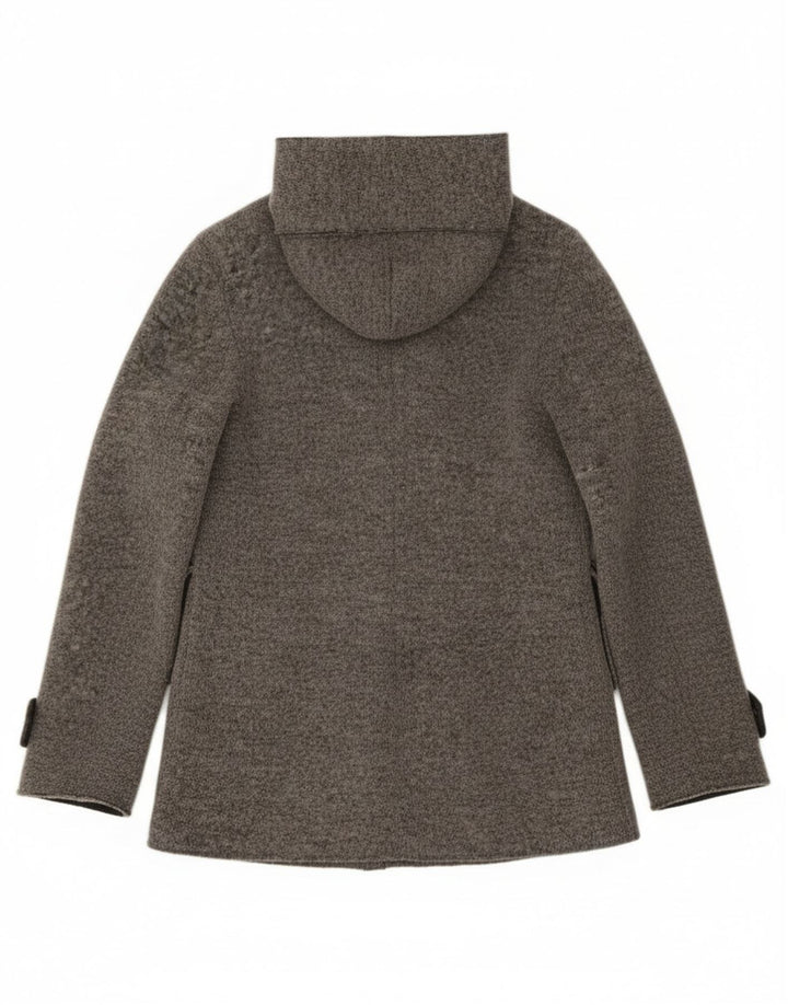 Casaco feminino com capuz Gas UK 14 lã cinza médio