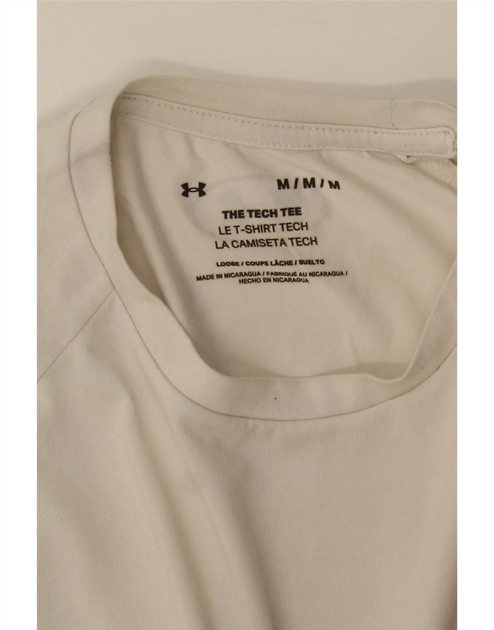 Camiseta masculina Under Armour Top médio branco