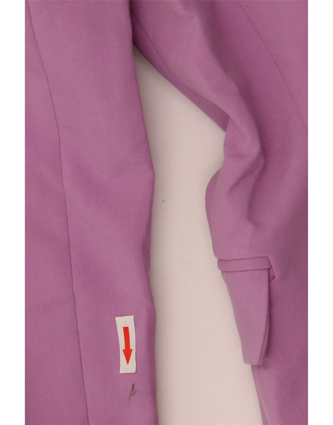 Jaqueta Zara Womens Open Blazer UK 6 XS Roxo Poliéster