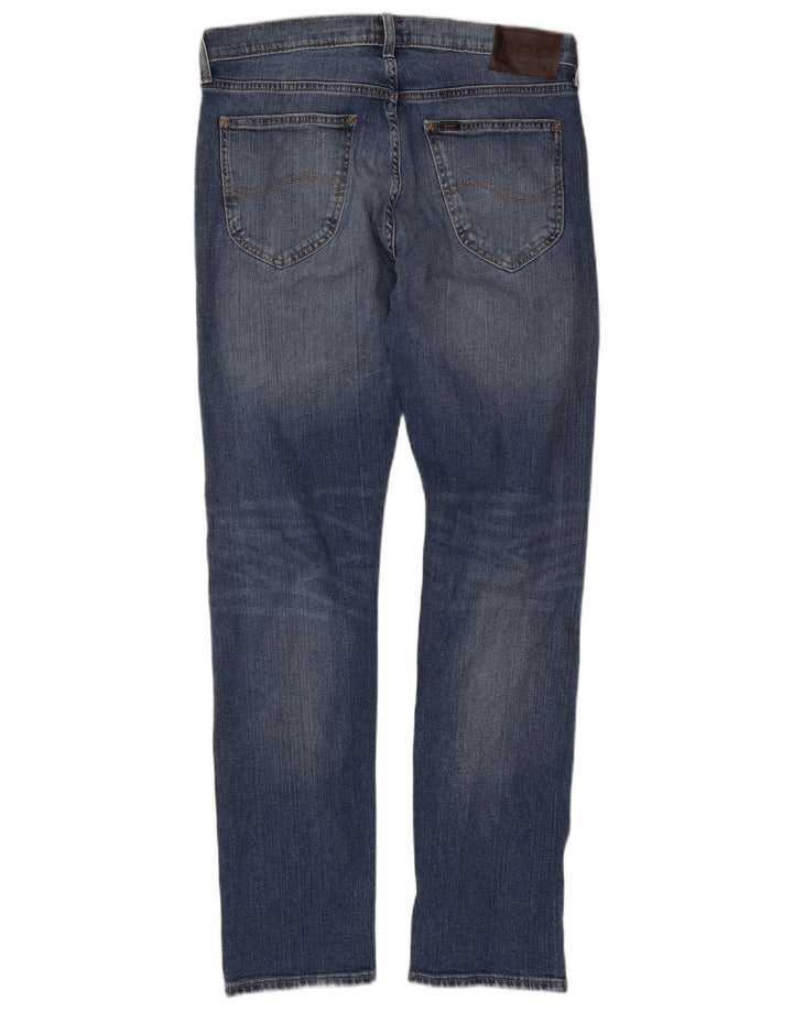 Jeans femininos LEE Daren Straight W33 L32 azul algodão