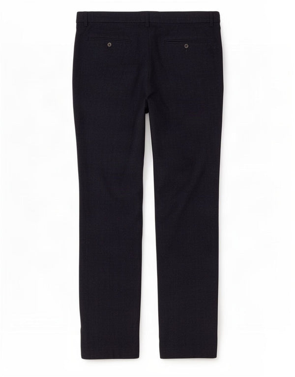Calça masculina Reiss Slim Suit W36 L31 azul marinho poliéster