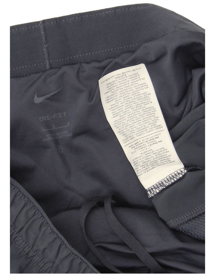 Shorts esportivos masculinos Nike Dri Fit grandes poliéster azul marinho