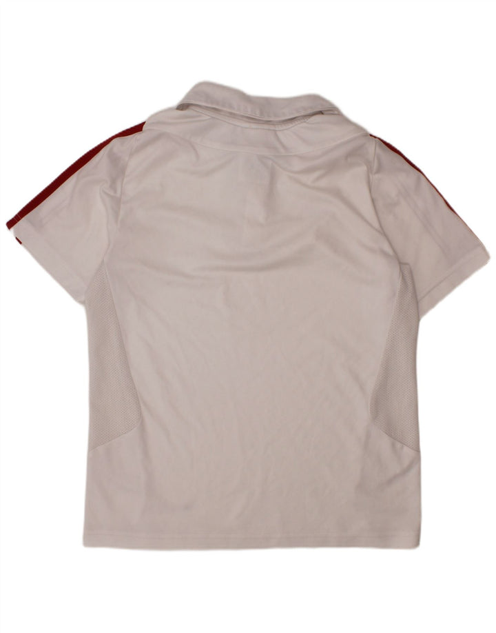 Polo ADIDAS Boys Climacool 9-10 Anos Branco Poliéster