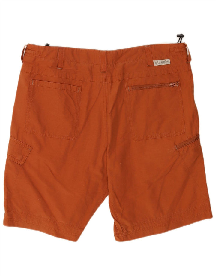 Columbia Mens Cargo Shorts W36 Grande Algodão Marrom