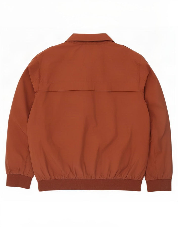 Jaqueta bomber masculina vintage UK 46 3XL poliamida marrom