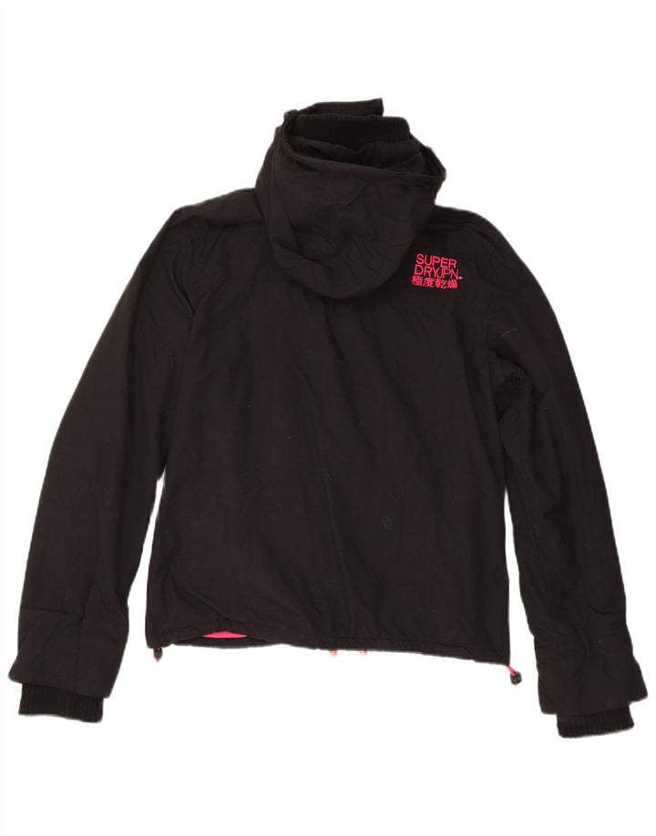 Jaqueta corta-vento feminina Superdry The Windcheater UK 14 médio preto