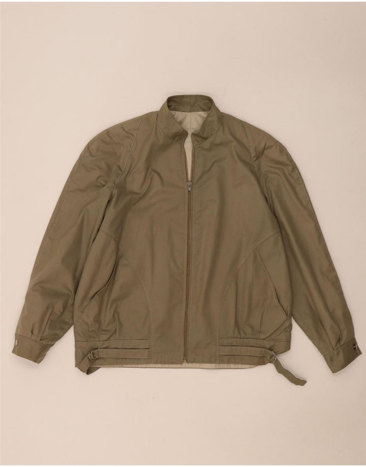 Jaqueta bomber masculina VINTAGE UK 40 grande cáqui