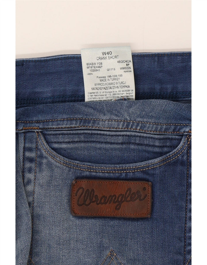 Wrangler Mens Crank Denim Shorts W40 XL Azul Algodão