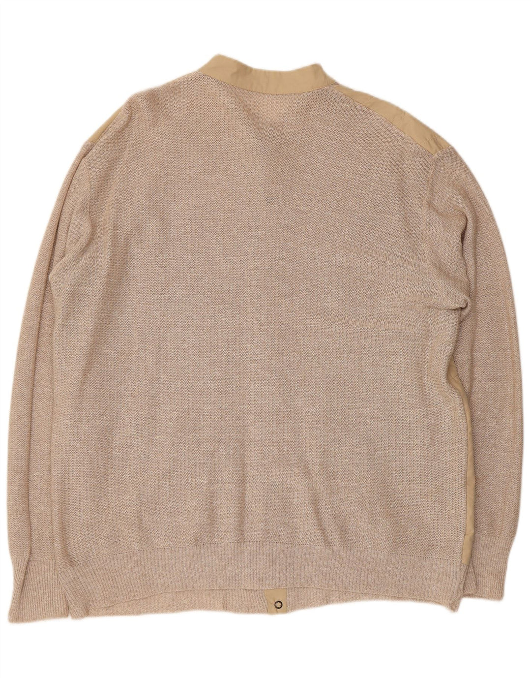 Suéter cardigã masculino VINTAGE grande bege