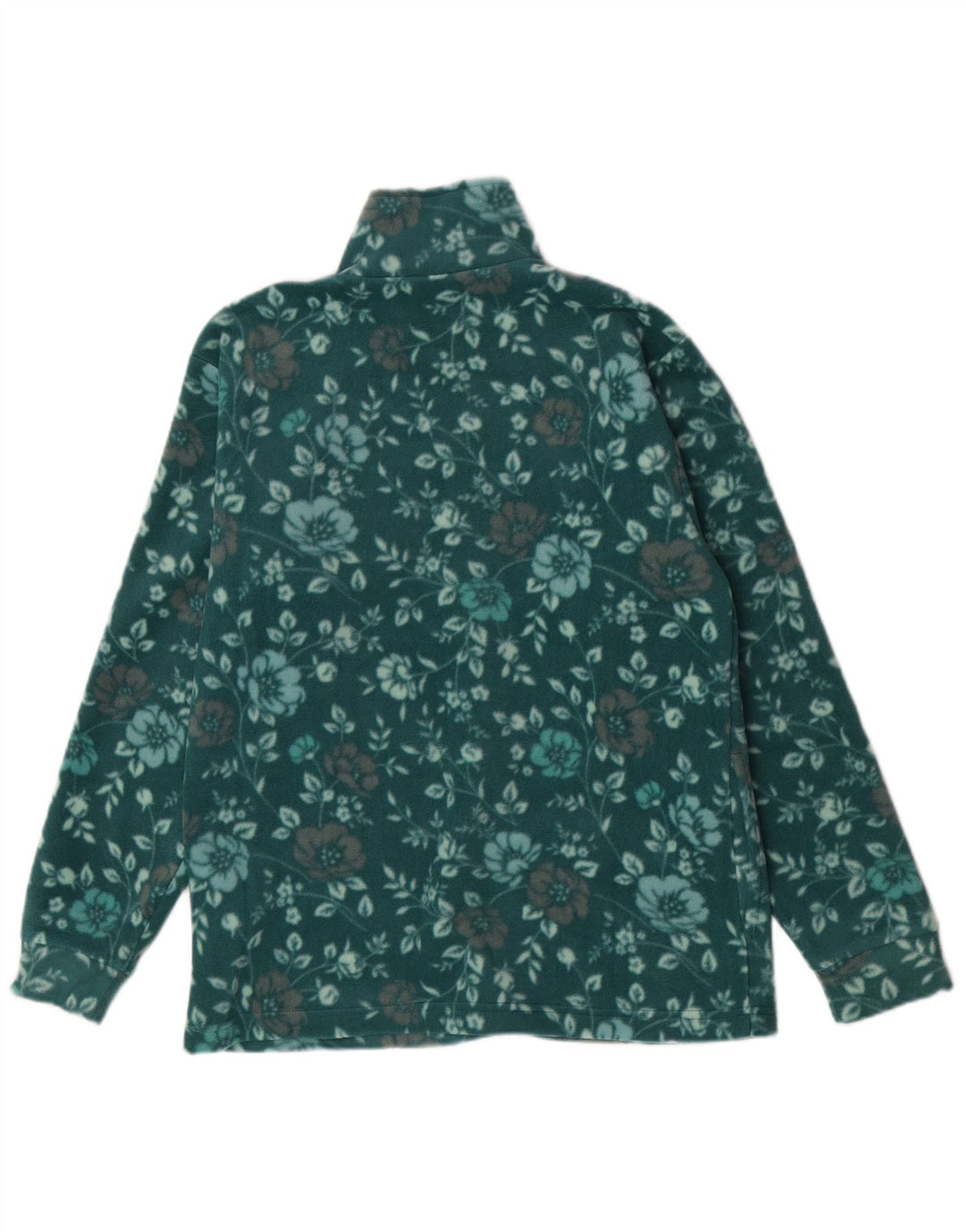 Jaqueta de lã feminina Canadá Logan Reino Unido 18 XL poliéster floral verde