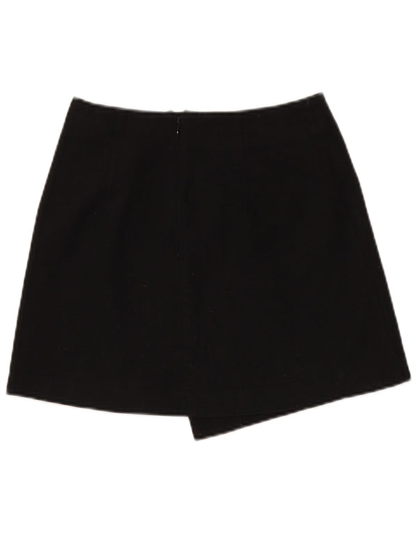 Saia feminina Topshop UK 6 XS W26 algodão preto