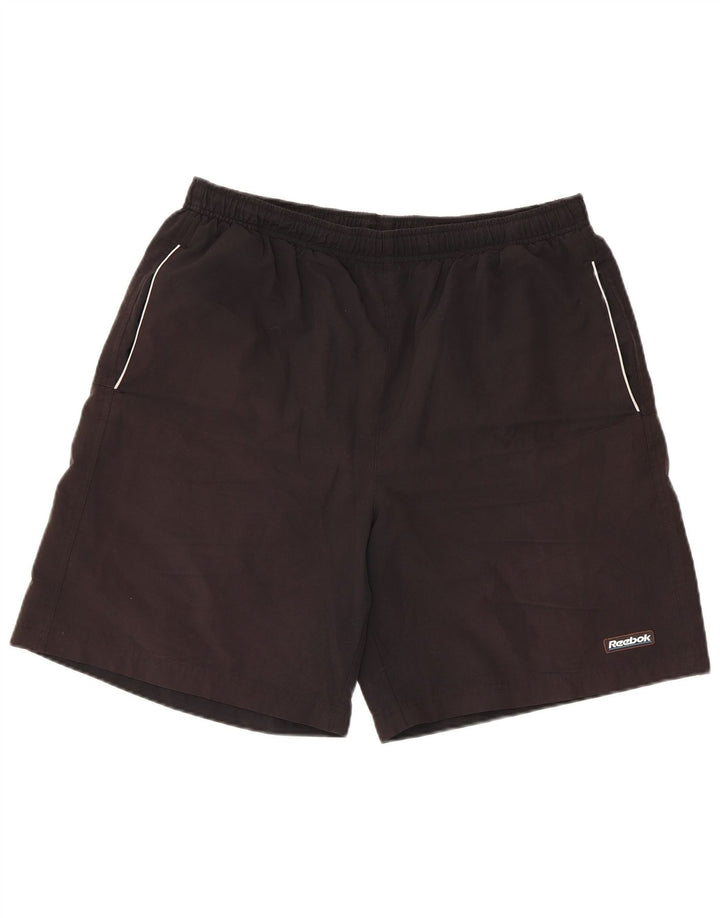 Shorts esportivos masculinos Reebok XL poliéster preto