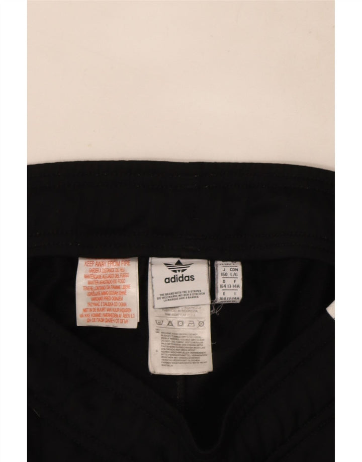 Adidas meninos calças de treino joggers 13-14 anos preto poliéster