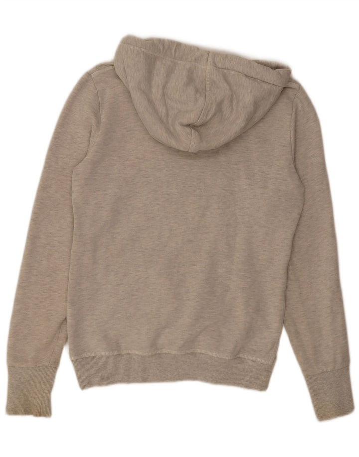 Suéter com capuz gráfico masculino Superdry pequeno algodão cinza