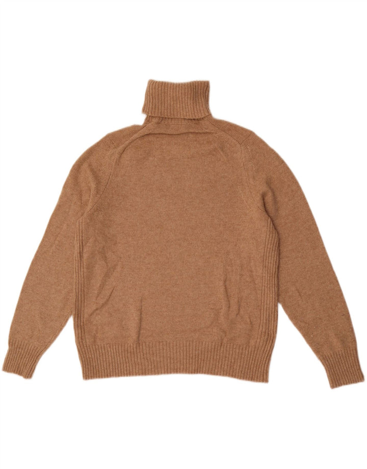 Suéter feminino Marks & Spencer com gola redonda Reino Unido 18 XL lã bege