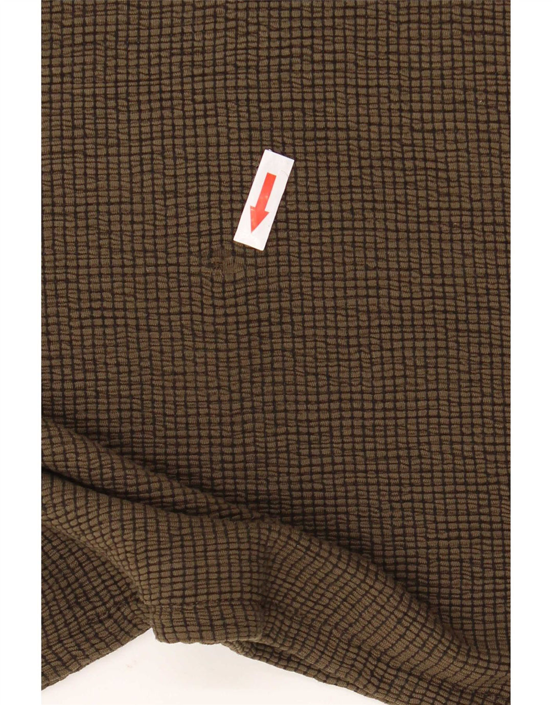 Zara Top feminino oversized manga 3/4 Reino Unido 14 Viscose cáqui médio