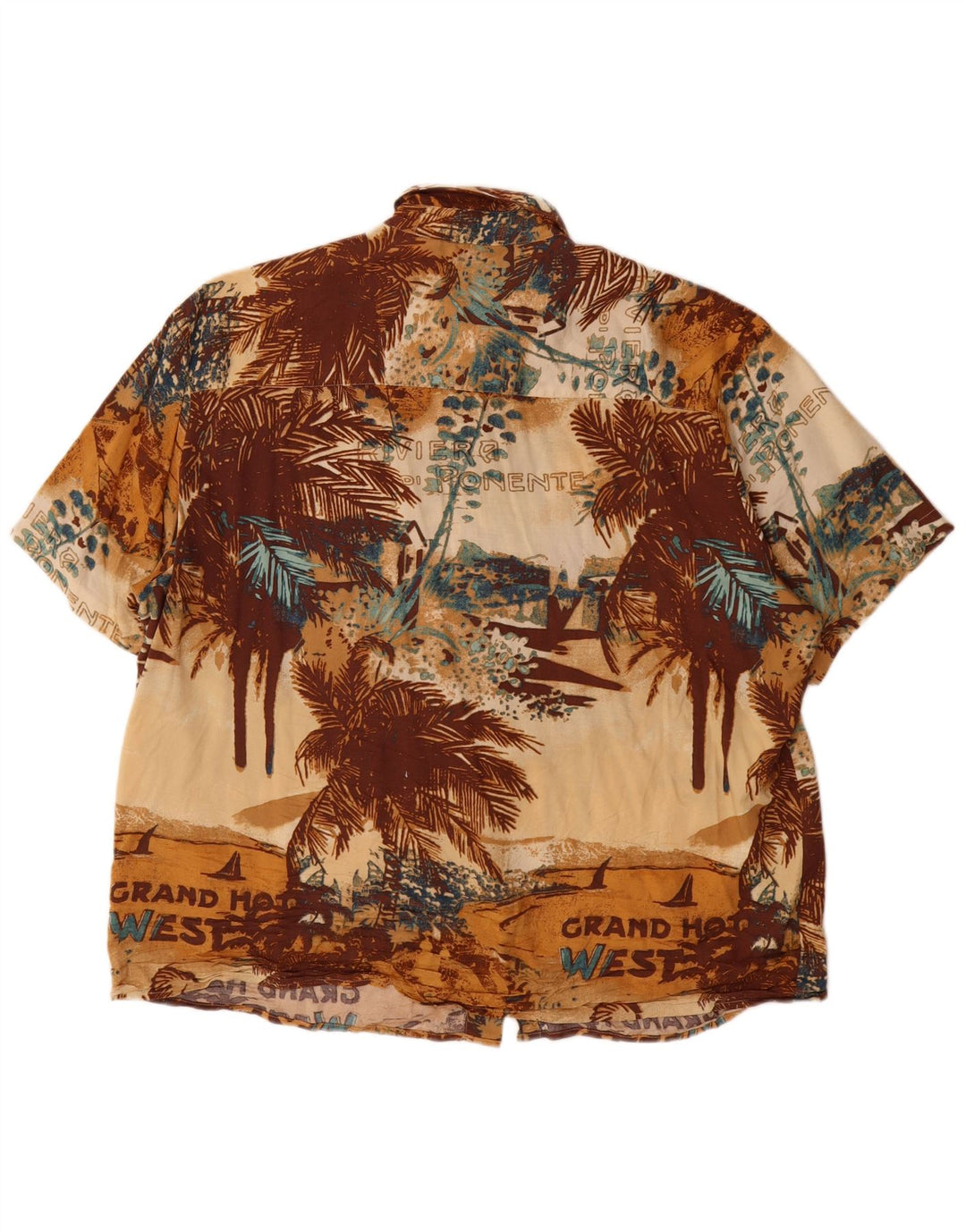 Camisa masculina de manga curta com estampa Natural Issue XL multicolorida havaiana
