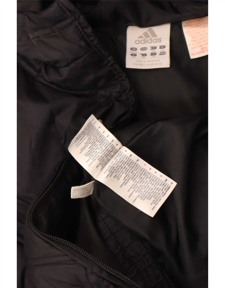 Casaco acolchoado com capuz Adidas Boys 15-16 anos preto nylon