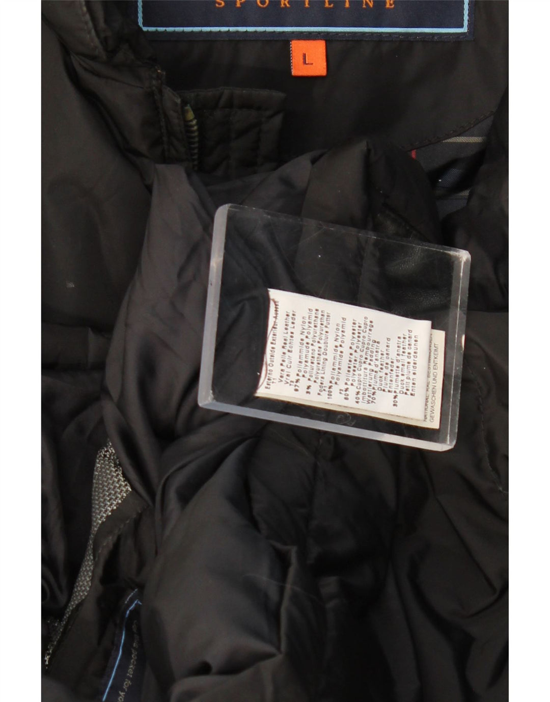 Colete acolchoado masculino Harmont & Blaine UK 40 grande couro preto