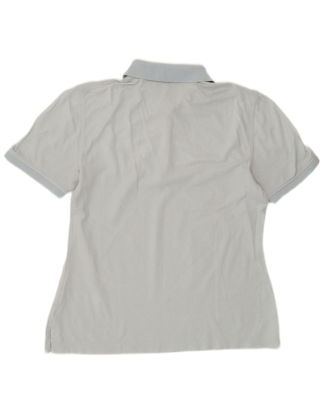 Camisa polo feminina TOMMY HILFIGER Reino Unido 14 grande algodão azul