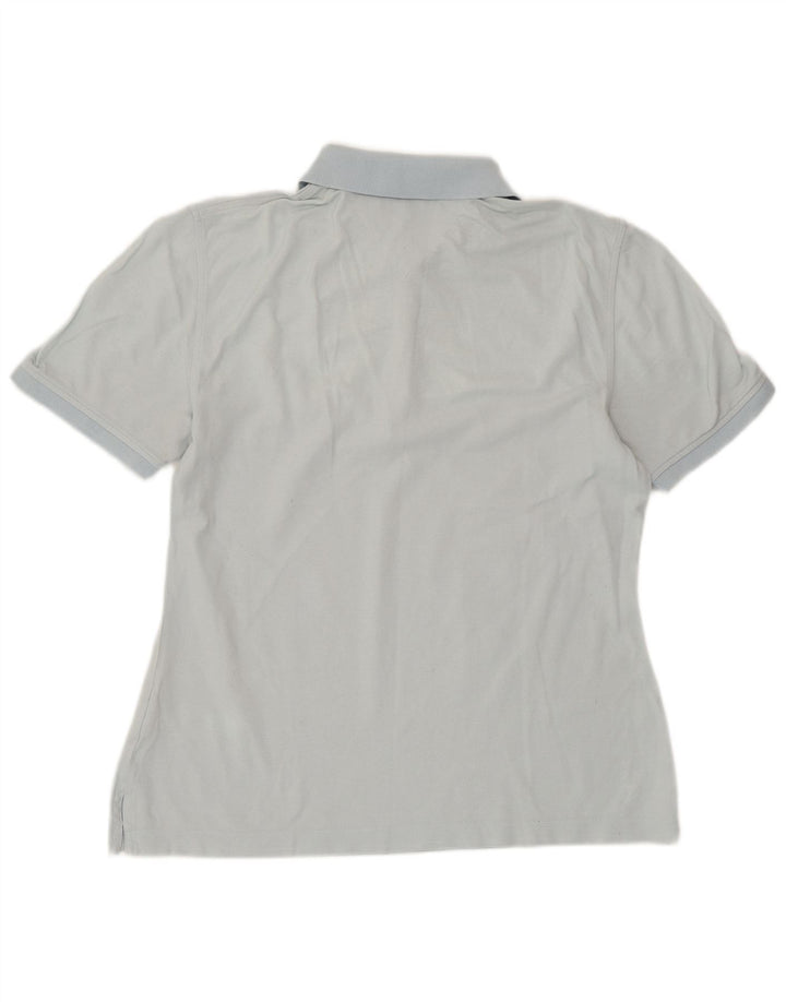 Camisa polo feminina TOMMY HILFIGER Reino Unido 14 grande algodão azul