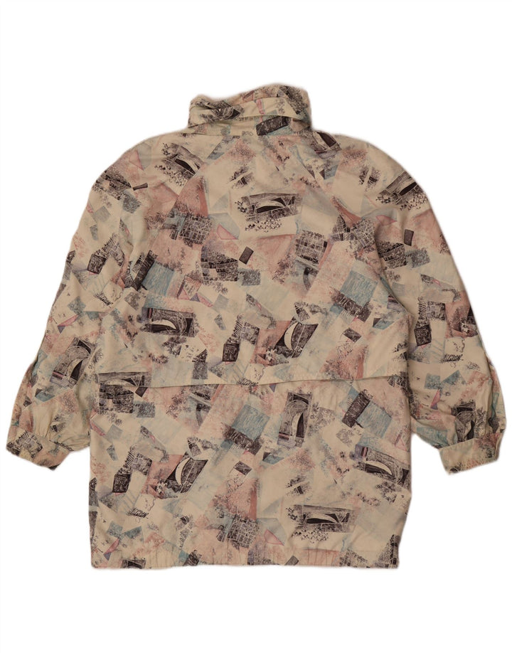 Casaco corta-vento feminino FUCHS & SCHMITT com padrão abstrato Reino Unido 16 grande bege