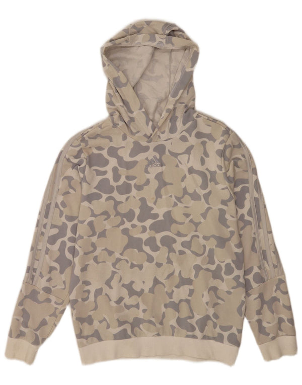 Adidas meninas moletom com capuz 11-12 anos algodão camuflado multicolorido