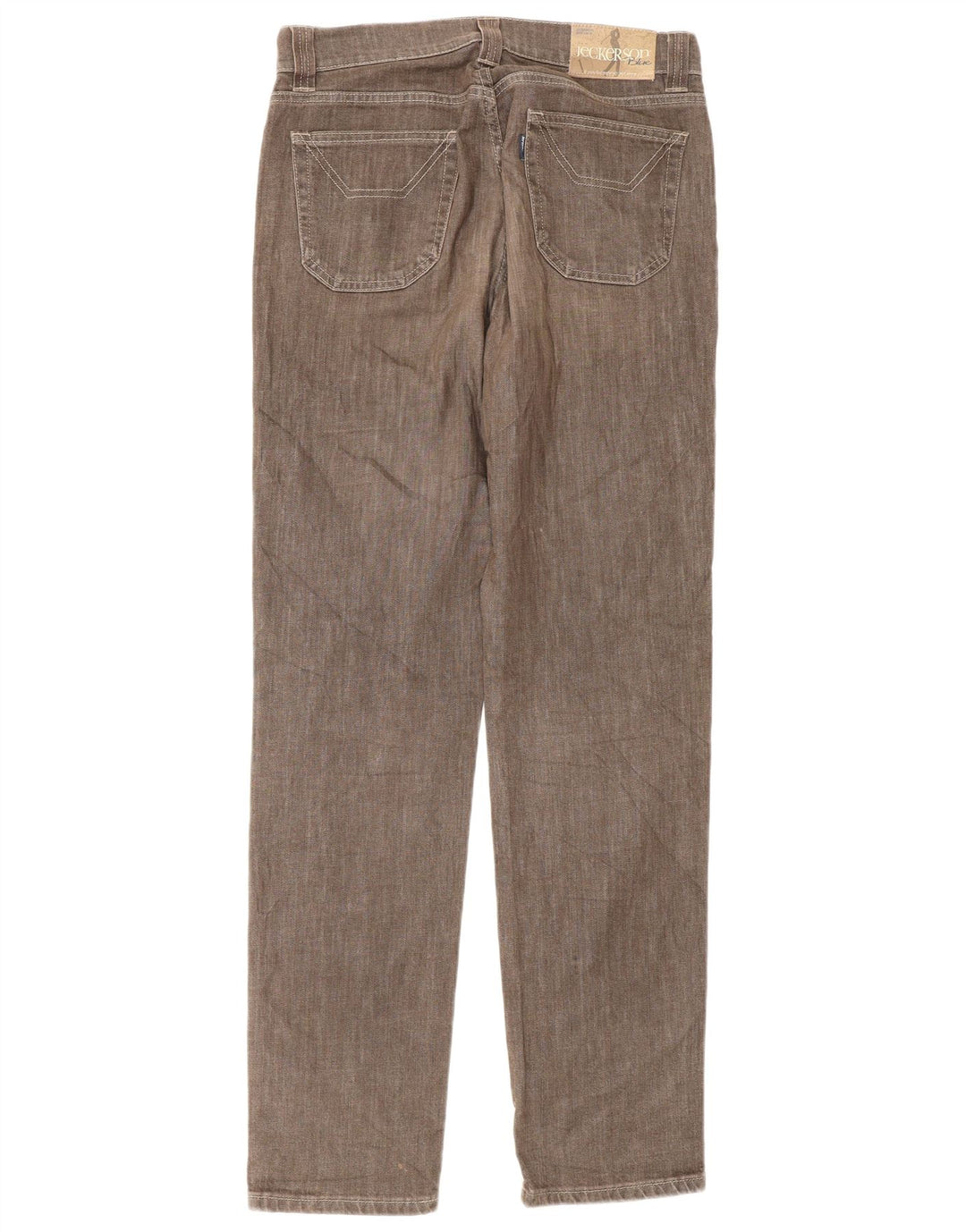 Jeans masculinos Jeckerson Slim W32 L34 algodão marrom