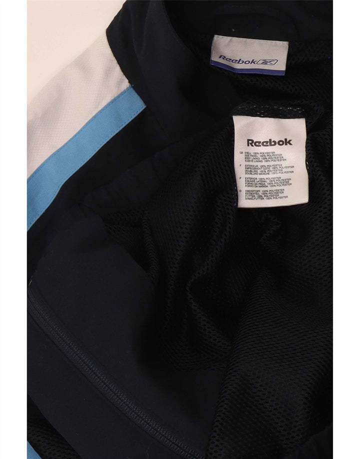 Jaqueta Reebok Meninos Treino Top 13-14 Anos Azul Marinho Colorblock