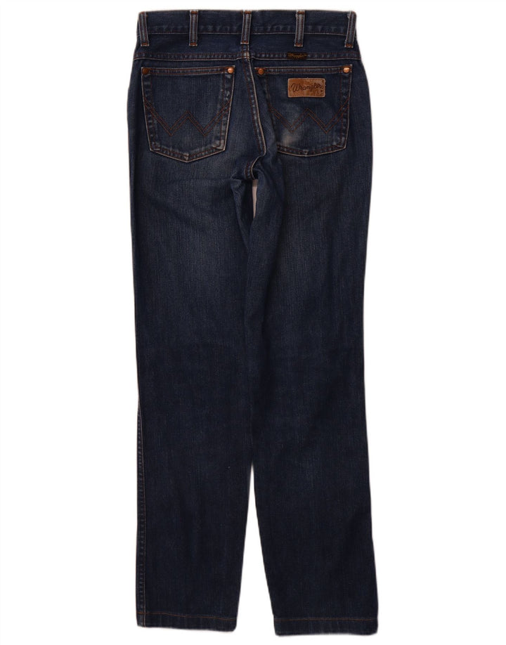 Calça jeans feminina WRANGLER Evolution Straight W29 L30 azul marinho algodão