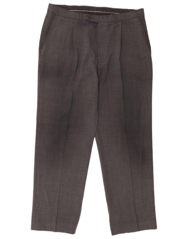 Calça masculina Marks & Spencer Pegged Suit W34 L28 cinza