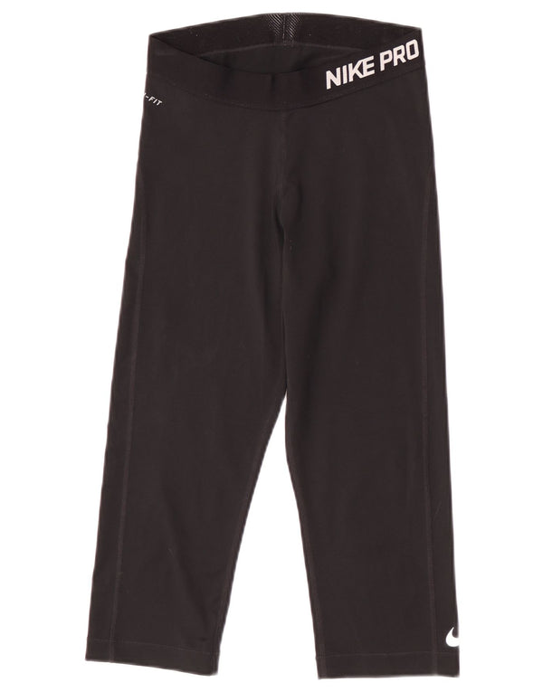 Leggings Nike Dri Fit Graphic Capri UK 12 Médio Preto