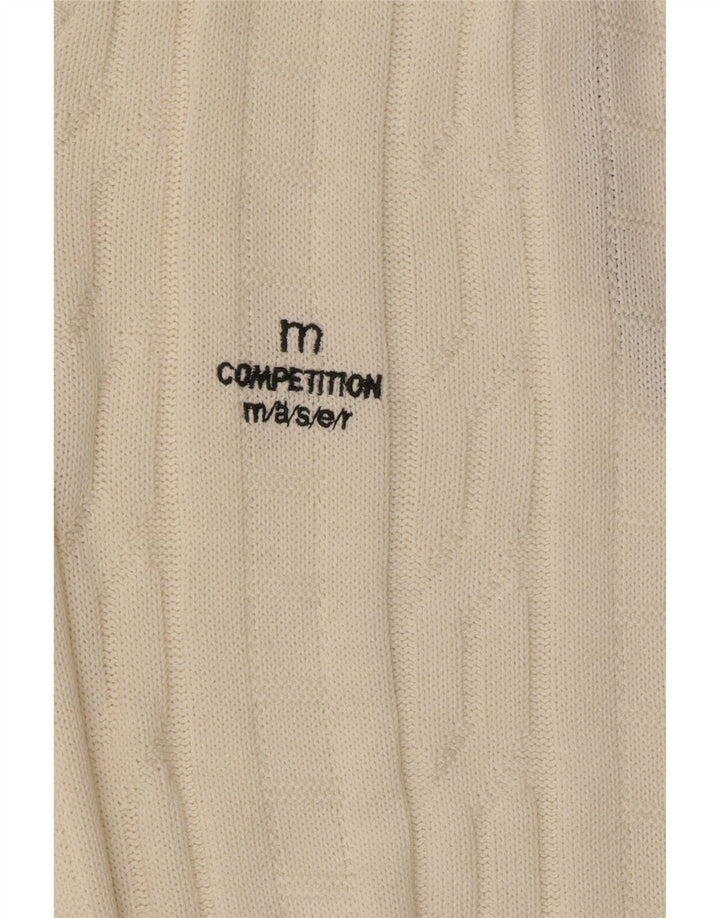 Regata masculina VINTAGE com colete XL branco