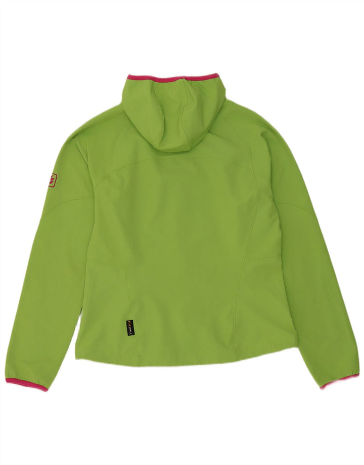 Jaqueta feminina Jack Wolfskin com capuz e moletom Reino Unido 12/14 verde médio